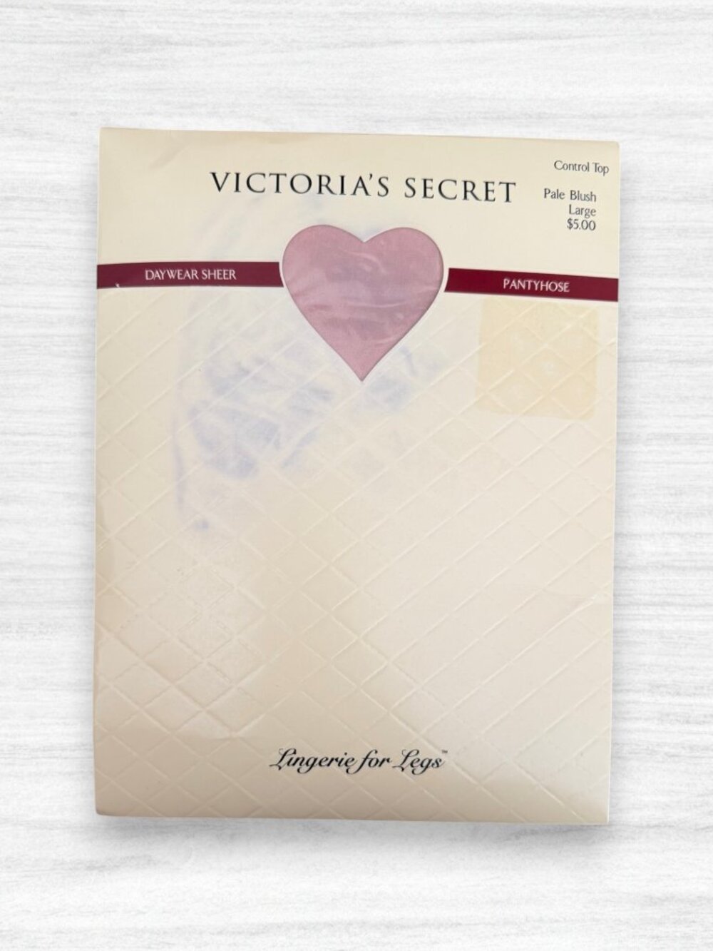 Vintage Victoria’s Secret Daywear Sheer Pantyhose Pale Blush Large Control Top N